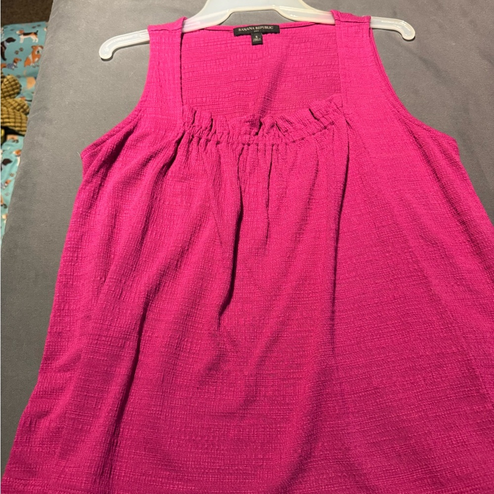 Banana Republic hot pink tank size S